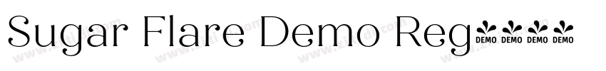 Sugar Flare Demo Reg字体转换